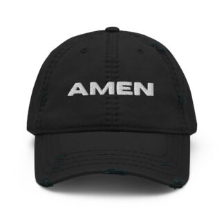 Distressed Style AMEN Hat